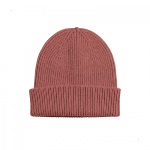 MERINO WOOL BEANIE ROSEWOOD MIST