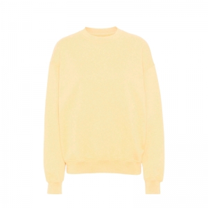 ORGANIC OVERSIZED CREW SOFT YELLOW