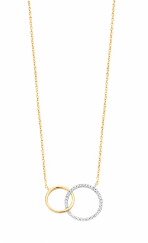 GOLD PLATED SET WITH WHITE CZ GOLD