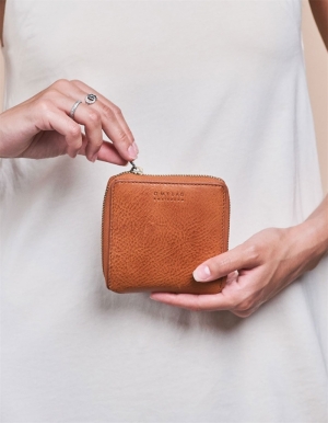 SONNY SQUARE WALLET - STROMBOLI LEATHER COGNAC