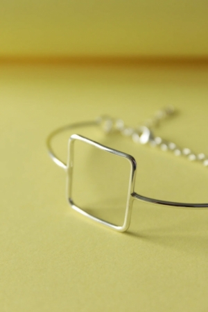 ARMBAND SQUARE - ZILVER 925 SILVER