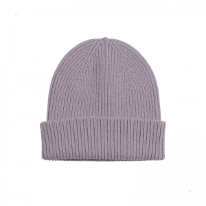 MERINO WOOL BEANIE PURPLE HAZE