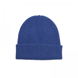 MERINO WOOL BEANIE ROYAL BLUE