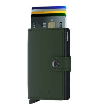 MINIWALLET MATTE GREEN BLACK GREEN/BLACK