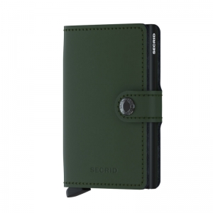 MINIWALLET MATTE GREEN BLACK GREEN/BLACK