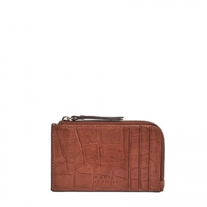 LOLA COIN PURSE COGNAC - CROCO CLASSIC LEATHER COGNAC