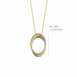 GOLD PLATED WITH WHITE CZ GOLD