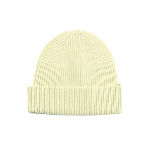 MERINO WOOL BEANIE SOFT YELLOW