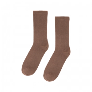 ORGANIC SOCKS WARM TAUPE