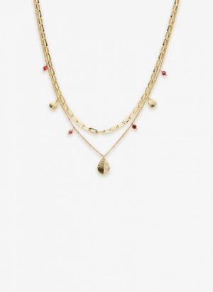 Ketting Duo Maeve roze 