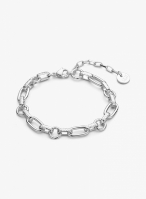 schakkelarmband Judy silver plated 