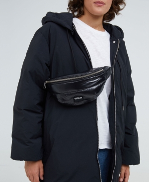 BLACK GLOSSY - WAIST BAG BLACK