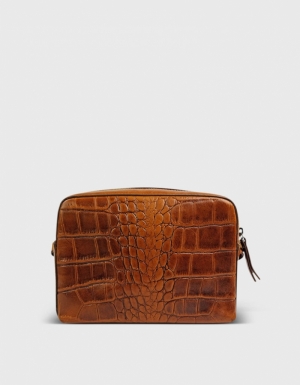 SUE - COGNAC CROCO CLASSIC LEATHER COGNAC