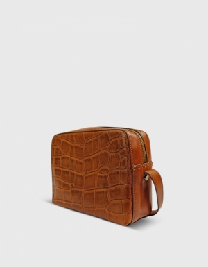 SUE - COGNAC CROCO CLASSIC LEATHER COGNAC