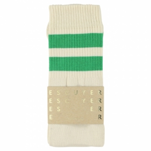 TUBE SOCKS  ECRU/BRIGHT GRE