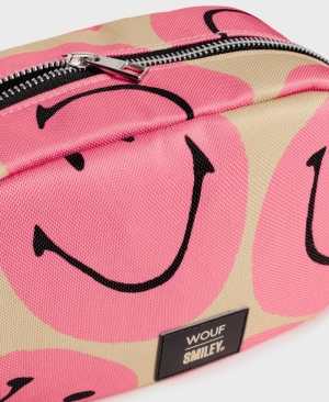 SMILEY - PINK TOILETRY BAG PINK