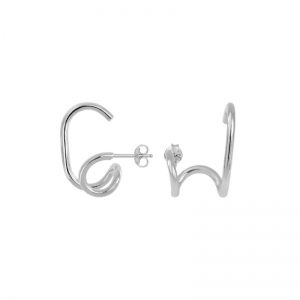 GLORIA EARRING RECHTS SILVER