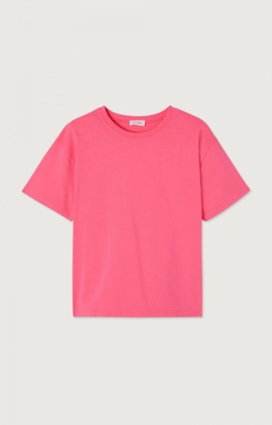 FIZVALLEY - T-SHIRT ROSE/FLUO