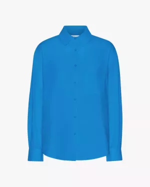 ORGANIC OVERSIZED SHIRT PACIFIC BLUE
