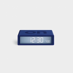 FLIP + TRAVEL DIGITAL ALARM CLOCK DARK BLUE