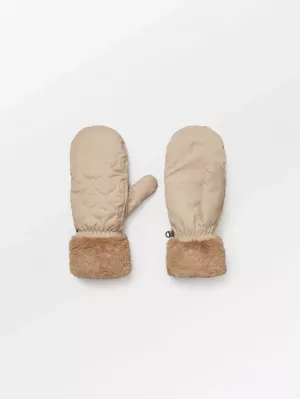 MAKARA PUFF MITTENS  GINGER BEIGE