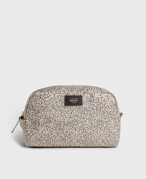 VIVIANNE - LARGE TOILETRY BAG BEIGE