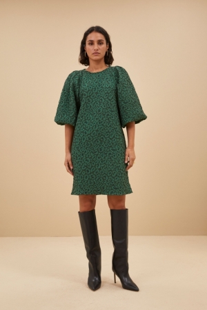 ZASU LEO DRESS GREEN PANTER PR