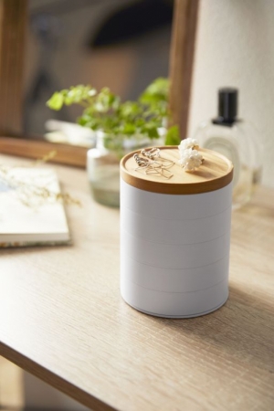 5 TIERED ACCESSORY CASE - TOSCA WHITE