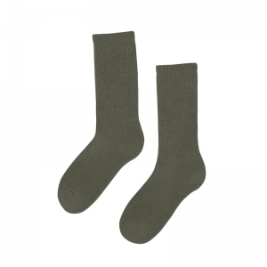ORGANIC ACTIVE SOCKS DUSTY OLIVE
