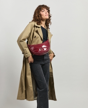 BURGUNDY GLOSSY - CROSSBODY  BURGUNDY