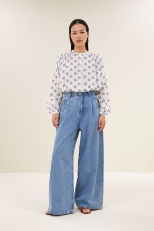 NIKA OASE BLOUSE BLUE OASE