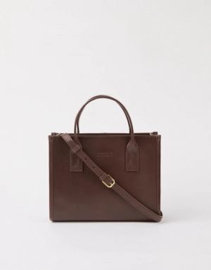 JACKIE MIDI + LEATHER STRAP - CHOCOLATE CLASSIC LEATHER CHOCOLATE