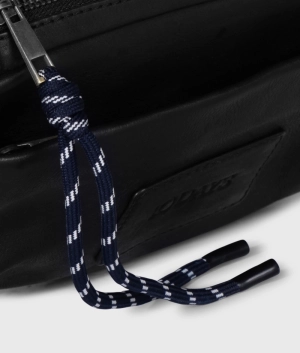 LEATHER FANNY BAG BLACK