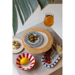 BUON APPETITO SERVEERBORD BLAUW 
